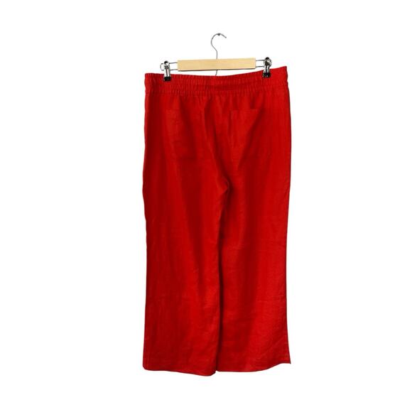 Red Straight Leg Women's Pants - Picture 2 of 4